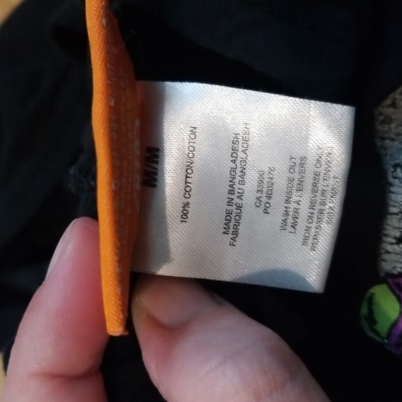 Nickelodeon tmnt black long sleeve shirt with hoodie boys medium - Picture 6 of 8